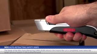 Wiss Safety Knife – AutoRetracting Utility Knife [upl. by Torry701]