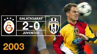 Nostalji Maçlar  Galatasaray 2  0 Juventus  02122003 [upl. by Lounge40]