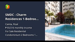 SMDC  Charm Residences 1Bedroom with Mezzanine [upl. by Ahlgren]