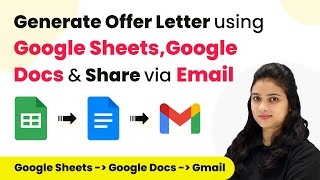 Create Offer Letter Automatically Using Google Sheets amp Share with HR Team via Email [upl. by Akeme]