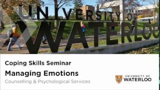 Coping Skills Seminar  Managing emotions [upl. by Fulmer593]