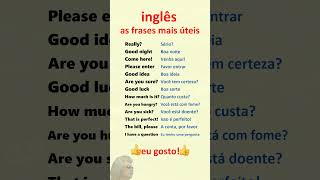 Inglês Aprenda frases mais úteis em inglês para principiantes [upl. by Korenblat]