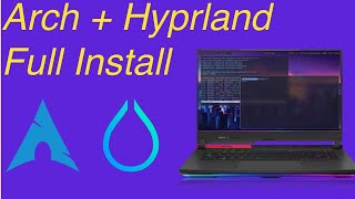 Arch Install and Hyprland setup [upl. by Anay]