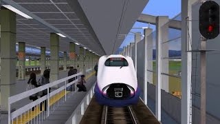 【Railsim】リアルに再現！山形新幹線 つばさ 山形～郡山 前面展望 E3系2000番台 [upl. by Tisha]