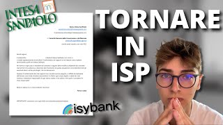 Come Tornare In Intesa San Paolo da Isybank [upl. by Galang]