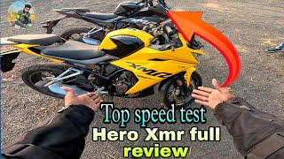 Hero xmr full review  XMR top speed test  rajgram hero showroom  on road price  best offer [upl. by Zetes]