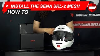 How to install the Sena SRL2 Mesh communication system  Review  Champion helmets [upl. by Mick]