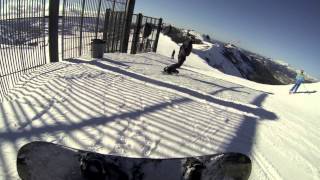 Snowboarding The Wall at Kirkwood [upl. by Weigle]