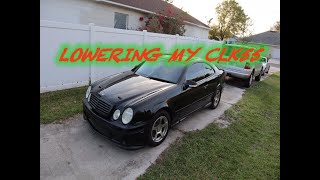 Lowering my CLK55 AMG [upl. by Atikahc]