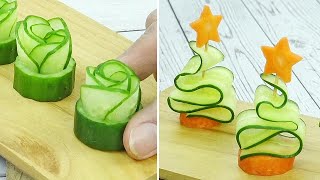 Cucumber amp Carrot decoration ideas  Thaitrick [upl. by Mafala308]