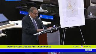 Water System Update Press Conference 110424 [upl. by Trebbor]