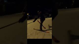 hospital flip…night skiing skiing shawnee [upl. by Yrekaz]