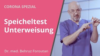 Speicheltest Unterweisung mit dem PoCAntigen Coronatest [upl. by Rimidalb]