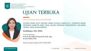 Ujian Terbuka atas nama Ika Rahayu SSi MSc [upl. by Weinert]