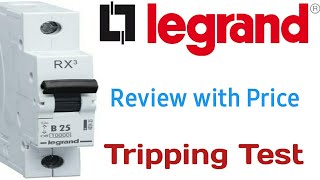 Legrand MCB  RX³  Review  Tripping test  CCurve  Price  ✓ [upl. by Ariak]