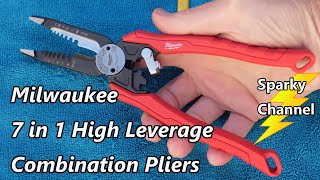 Milwaukee New 7 in 1 High Leverage Combination Pliers 48223078 [upl. by Aldarcie]