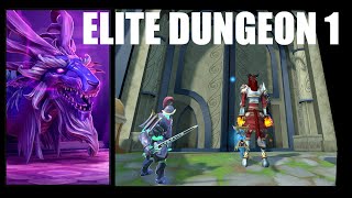 Runescape 3  Elite Dungeon 1 Learning  T90 Necromancy Power Gear [upl. by Herculie]