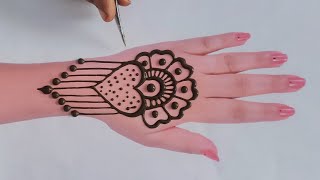 dil wali mehndi lagane ka sabse asaan tarika  very beautiful easy and simple Mehandi design [upl. by Skylar53]