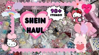 MASSIVE 90 ITEM SHEIN NAIL HAUL [upl. by Mady]