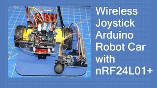 The nRF24L01  Wireless Joystick for Arduino Robot Car with nRF24L01 [upl. by Sorgalim]