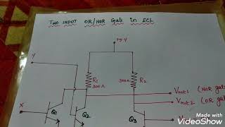 ECL Two input OR NOR gate [upl. by Him]