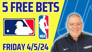 Friday 5 Free Betting Picks amp Predictions  4524 l Picks amp Parlays l nbabets [upl. by Crellen5]