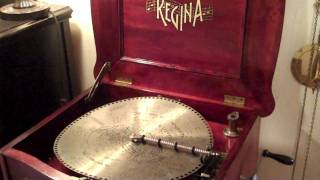 Regina Music Box Reginaphone 15inch disc quotThe Nightengale Songquot [upl. by Yesnek]