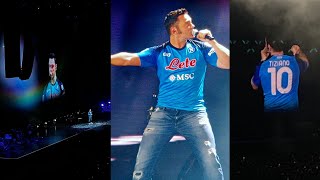 Tiziano Ferro da brividi con la 🔟👕 del Napoli sentite cosa dice 🥹 [upl. by Sheela]