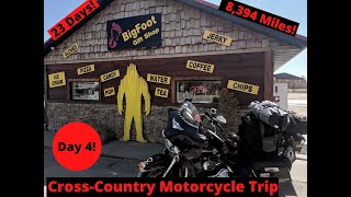 Motorcycle Riding in Wisconsin Minnesota North Dakota  Cross Country Motorcycle Camping – Day 4 [upl. by Aveneg]