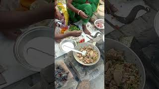 Cooking pork meat 🍖 in outdoor mukbang food cooking video [upl. by Eimerej]