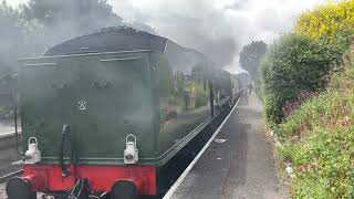 6990 Witherslack Hall at Blue Anchor on the WSR [upl. by Mae533]