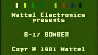 Mattel Intellivision B17 Bomber Title Screen [upl. by Larine]