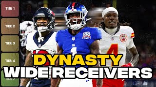 Top 50 Dynasty Wide Receiver Rankings BIG CHANGES [upl. by Yrennalf]