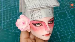 DIY  BJD Faceups stoties  Repainting Dolls  Doll Makeup  L38 [upl. by Ruamaj582]