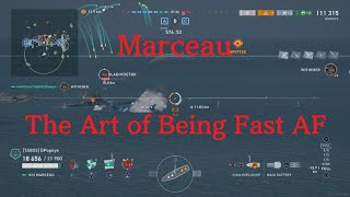 World of Warships Legends Marceau The Art of Being Fast AF [upl. by Amerak]