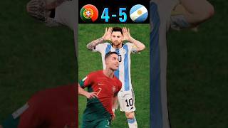 Argentina vs Portugal messi ronaldo sports viralvideo [upl. by Hpsoj]