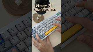 Gazzew U4 Silent TACTILE Switches White with QK65 mechanicalkeyboard customkeyboard メカニカルキーボード [upl. by Yannodrahc]