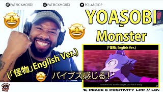 YOASOBI  Monster「怪物」English Ver  英語と日本語の歌詞を比較  海外の反応  外国人の反応 日本語字幕付き LovePeacePositivityだベイ [upl. by Bruning]