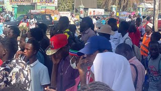 2023 AFCON LIVE STREAMING OF GAMBIA VS SENEGAL amp REACTIONS OF FANS IN SERREKUNDA [upl. by Haywood]