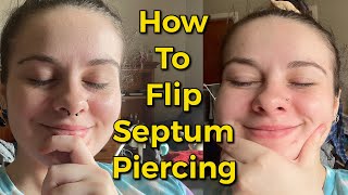 How to flip a septum piercing [upl. by Casar]