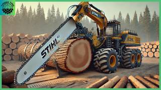 Extreme Dangerous Fastest Big Chainsaw Cutting Tree Machines  Biggest Heavy Equipment Machines 8 [upl. by Pilif]