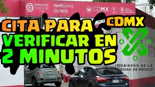 COMO SACAR CITA PARA VERIFICAR EN CDMX  FACIL Y RAPIDO [upl. by Leonardo]