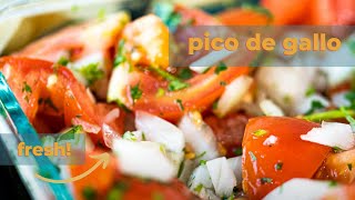 How to make Pico De Gallo  The Hangry Woman [upl. by Nicodemus579]