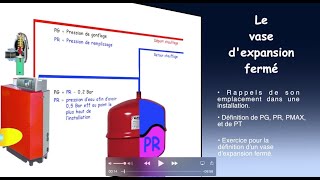 37 Le vase dexpansion fermé Calculs et dimensionnement [upl. by Hteik]