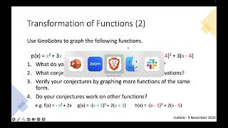 Function Art Webinar Part 4 of 8  Horizontal Translation of Functions [upl. by Natsyrk]