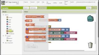 How to use a variable in app inventor [upl. by Bedelia]