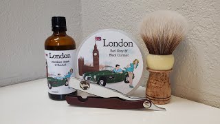 The Shaving Shop London That Darn Rob  AP Shave Co Brush amp Irving Barber Company Shavette [upl. by Ardnuyek]