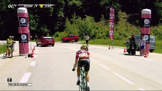 Côte de Garçins summit  Stage 7  Critérium du Dauphiné 2017 [upl. by Nikoletta]