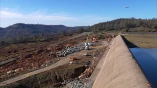 Oroville Spillway February 14 2017 [upl. by Assillim]