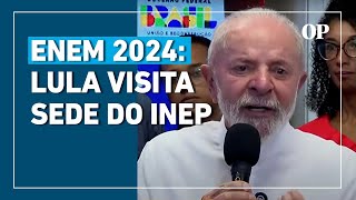 Enem 2024 Lula visita sede do Inep e diz educação é quotsimbolo de indepêndenciaquot [upl. by Lorinda]